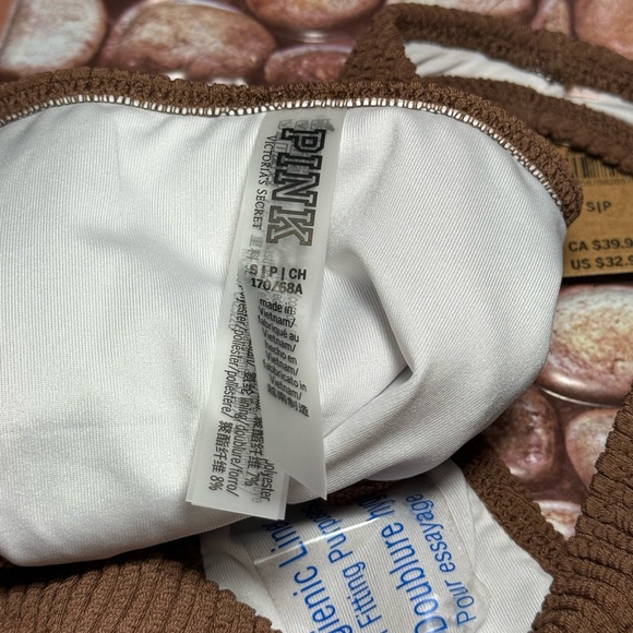 Victoria Secret  PINK brown cheeky bikini bottom New - Picture 5 of 6